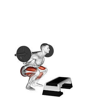Barbell Squat Jump Step Rear Lunge exercise demonstration