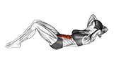 Chest Lift with Rotation exercise demonstration for Waist, Body weight