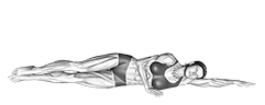 Lying Leg Lift Side exercise demonstration