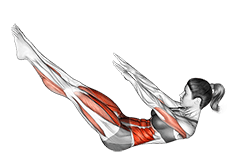 Teaser exercise demonstration for Thighs, Body weight