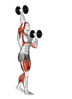 Dumbbell High Low Carry exercise demonstration for Thighs, Dumbbell
