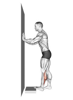 Rocking Ankle Stretch exercise demonstration for Calves, Body weight