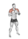 Kettlebell Around Head Rotation exercise demonstration