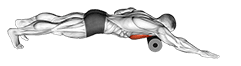 Roll Pec Foam Rolling exercise demonstration for Chest, Roll