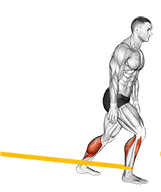 Resistance Band Standing Back Achilles Stretch exercise demonstration