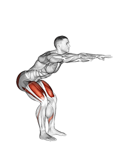 Potty Squat exercise demonstration