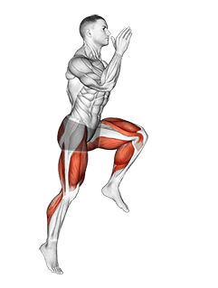 Skips exercise demonstration for Plyometrics, Body weight