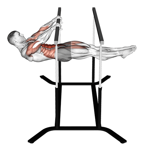 Front Lever exercise demonstration for Waist, Body weight