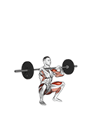 Barbell Weightlifting Complex exercise demonstration