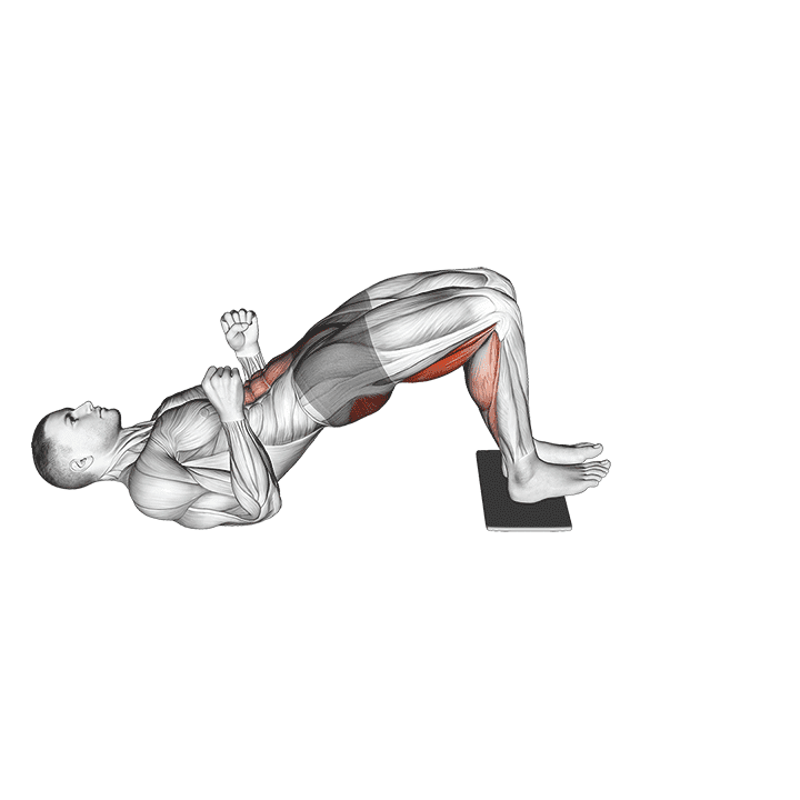 Sliding Leg Curl on Floor with Towel exercise demonstration