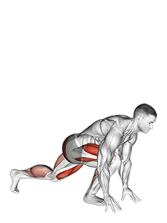 Alternate Sprinter Lunge exercise demonstration