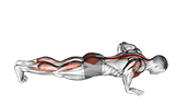 Cobra Push-up exercise demonstration for Chest, and Hips, Body weight