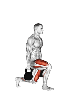 Kettlebell Backward Lunge exercise demonstration