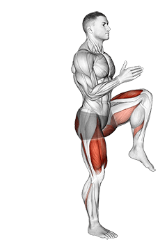 Lunge with Leg Lift exercise demonstration