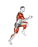 Wheel Run exercise demonstration for Cardio, Body weight