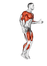 Cardio Lunge exercise demonstration for Plyometrics, Body weight