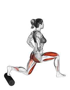 Split Squat with Roll exercise demonstration