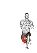 Curtsey Squat exercise demonstration