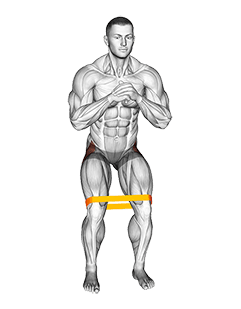 Resistance Band Standing Hip Abduction exercise demonstration