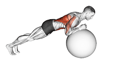 Exercise Ball Body Saw exercise demonstration