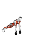 Kettlebell Burpee exercise demonstration