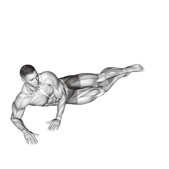 Side Lying Leg Circle exercise demonstration for Hips, Body weight