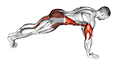 Cross Body Push-up exercise demonstration for Plyometrics, Body weight