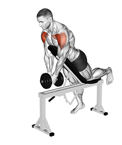 Dumbbell Incline Front Raise with Chest Support exercise demonstration for Shoulders, Dumbbell