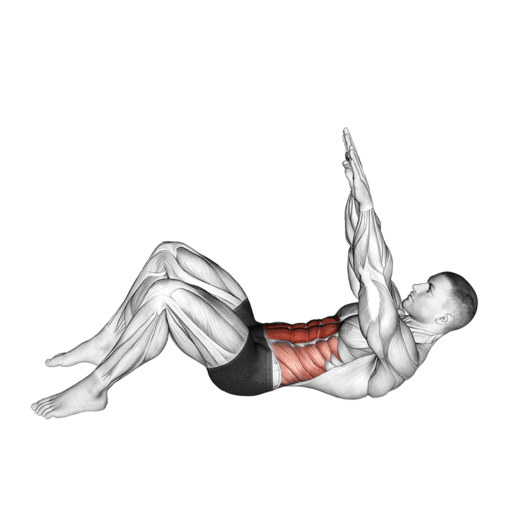 Long Arm Crunch exercise demonstration