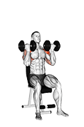 Dumbbell Alternate Arnold Press exercise demonstration for Shoulders, Dumbbell