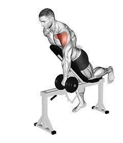 Dumbbell Incline One Arm Front Raise with Chest Support exercise demonstration for Shoulders, Dumbbell