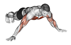 One Side Archer Push-up exercise demonstration