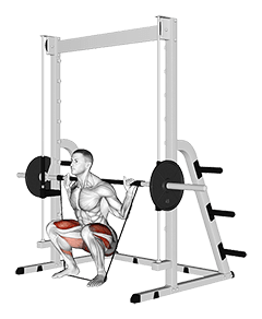 Smith Banded Full Squat exercise demonstration