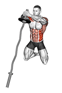 EZ-Bar Up-Down Twist exercise demonstration