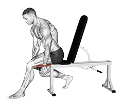 Tiger Tail Hamstring exercise demonstration for Hamstrings, and Thighs, Body weight