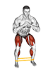Resistance Band Shuttle exercise demonstration