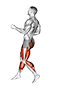 Backwards Run exercise demonstration for Cardio, Body weight