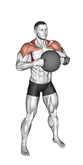 Medicine Ball Around Head Rotation exercise demonstration