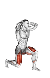 Prisoner Get-Up exercise demonstration for Thighs, Body weight