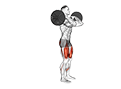 Barbell Front Rack Walking Lunge exercise demonstration