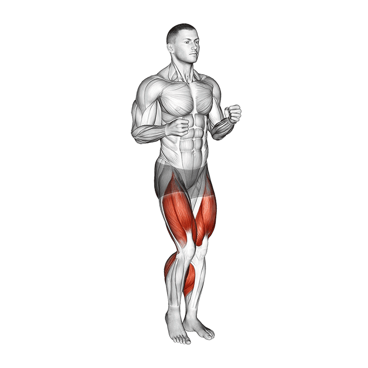 Marching On Spot exercise demonstration for Cardio, Body weight