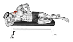Weighted Side Lying Side Neck Raise exercise demonstration for Neck, Weighted