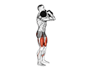 Kettlebell Front Rack Walking Lunge exercise demonstration