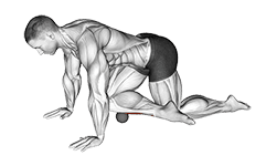 Roll Ball Tibialis Anterior exercise demonstration for Calves, Rollball