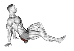 Roll Ball Piriformis exercise demonstration for Hips, Rollball