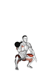 Kettlebell One Arm Thruster exercise demonstration