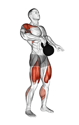 Kettlebell One Arm Clean exercise demonstration