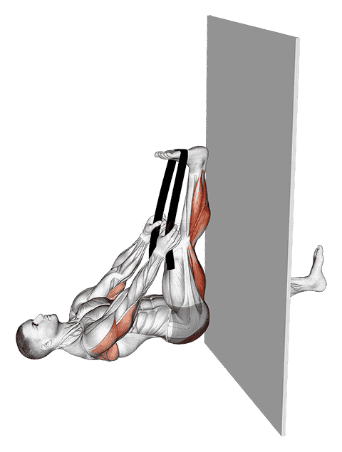 Recumbent Knee Flexor Stretch With Towel demonstration