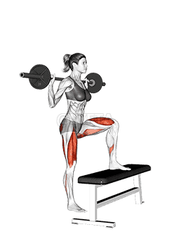 Barbell Step up demonstration