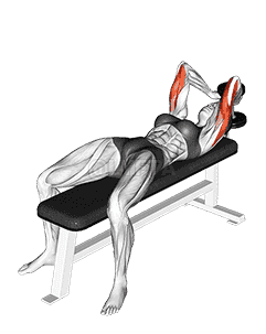 Dumbbell Lying Single Extension demonstration